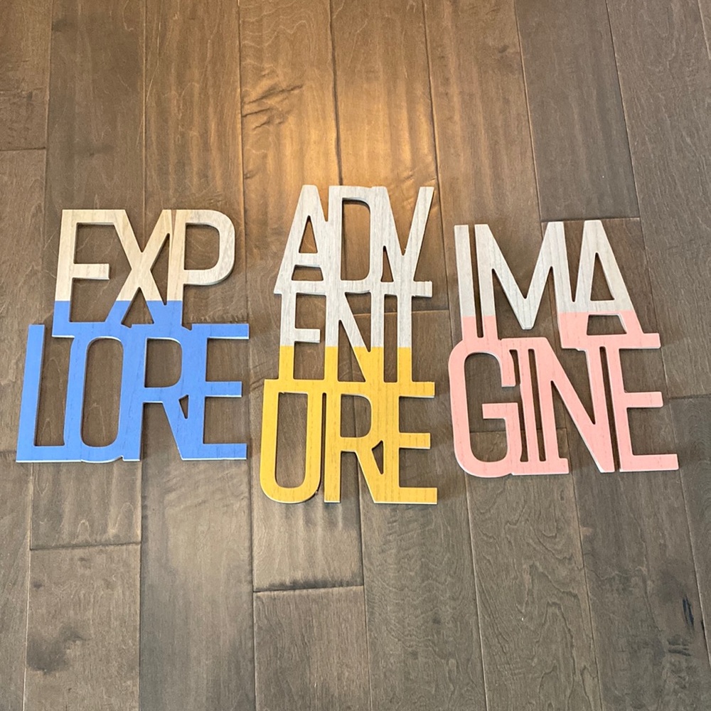 Wooden play/nursery/kids room decor